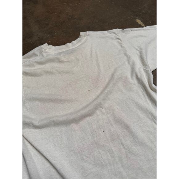 Vintage New York Yankees T-Shirt 80s MLB Pinstripe Logo Tee Mens Single Stitch - Picture 3 of 15